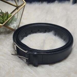 Men's Black Leather Belt K8ng Size 52/54